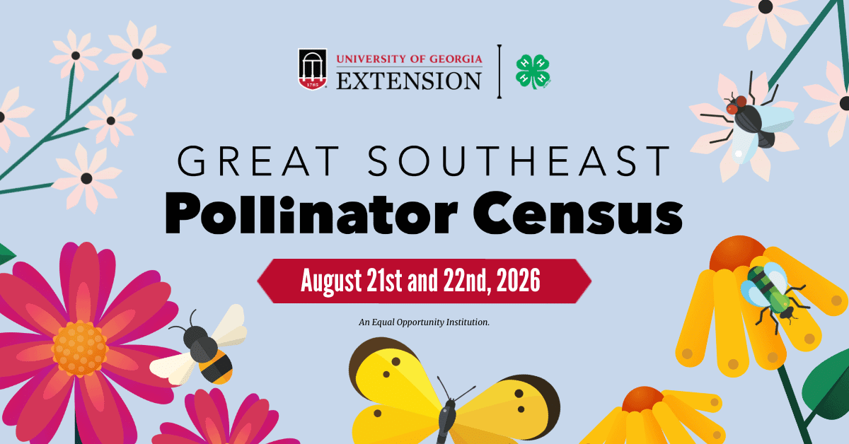 Great Southeast Pollinator Census — August 21st and 22nd, 2026